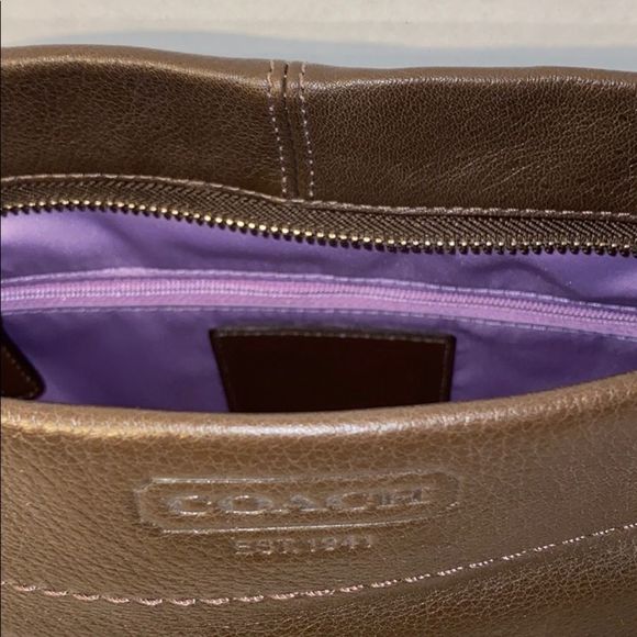 🆕Coach Carly Brown Leather Shoulder Bag (NWOT)🔥 - Picture 8 of 11